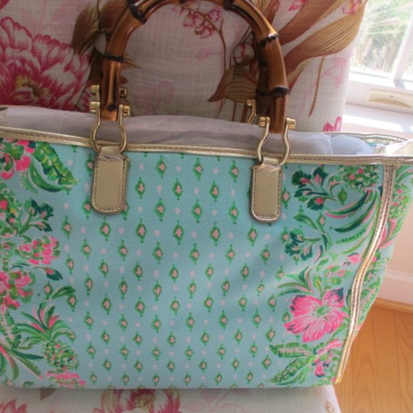 Lilly Pulitzer NWT Greydon Canvas Tote - Picture 6 of 13